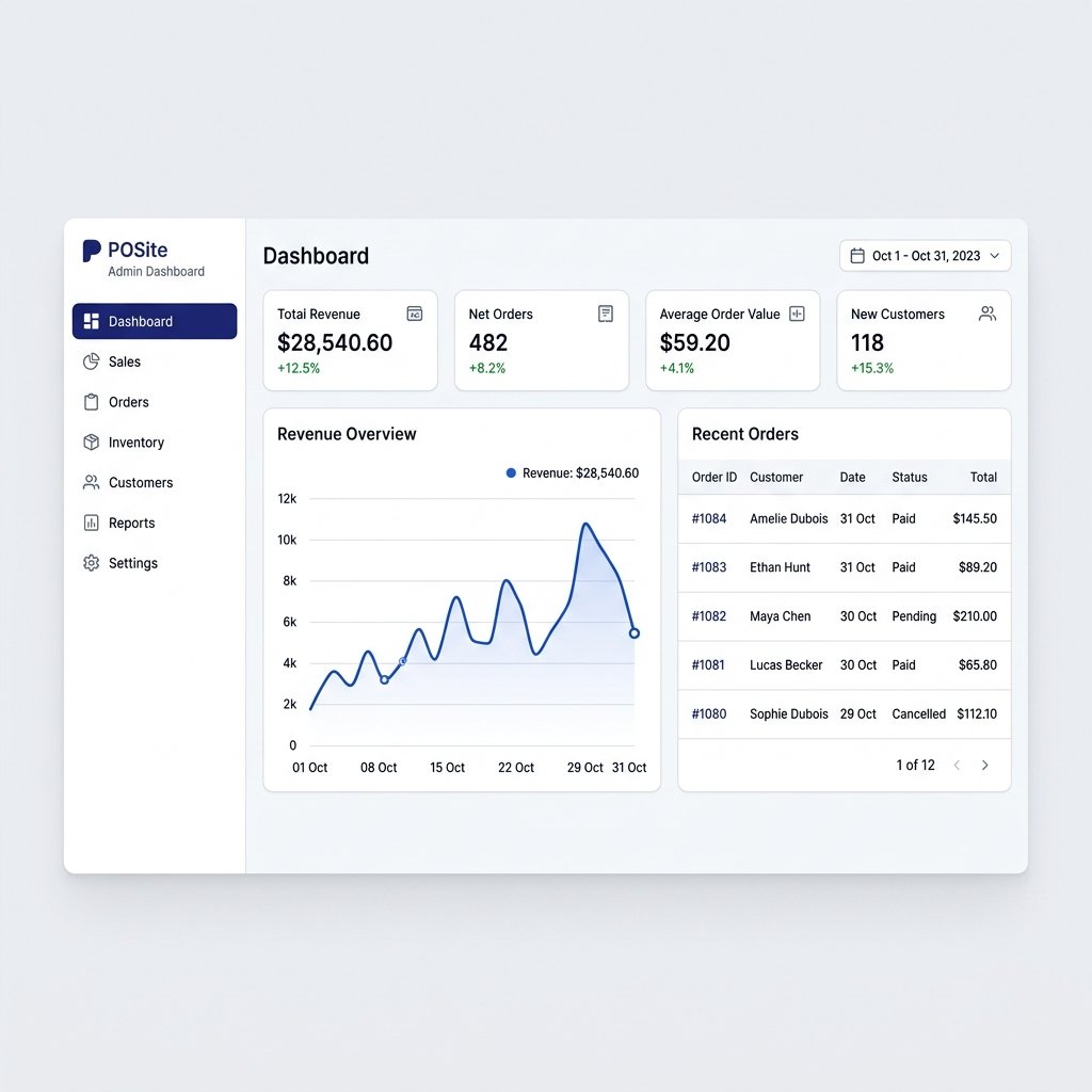 Nexus POS Admin Dashboard
